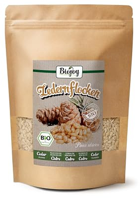 Biojoy BIO-Zedernflocken von sibirischen Zedernkerne (500 g), roh, ohne Zusätze (Pinus sibirica)