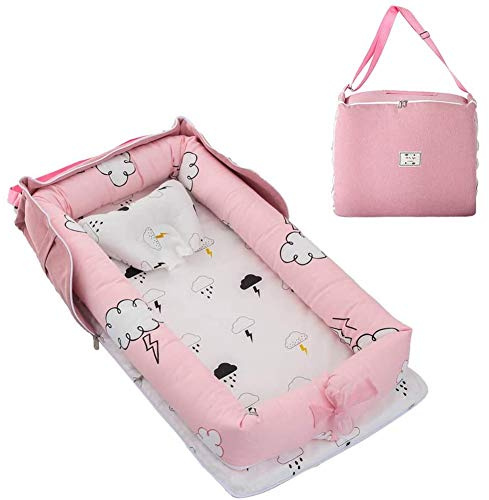 XIAOXIA Culla Portatile per Camera da Letto/Viaggio, Nido per Neonati e Bambini Piccoli, Culla per Nido/Capsula/Lettino/Fasciatoio/da Viaggio,H
