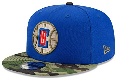 New Era 9Fifty ASTAG Camo Clippers Cap Basecap Baseballcap Flat Brim Snapback NBA LA Los Angeles Herren - Snapback, mit Schirm Winter Herbst Frühjahr Sommer Frühling-Sommer Herbst-Winter - One Size