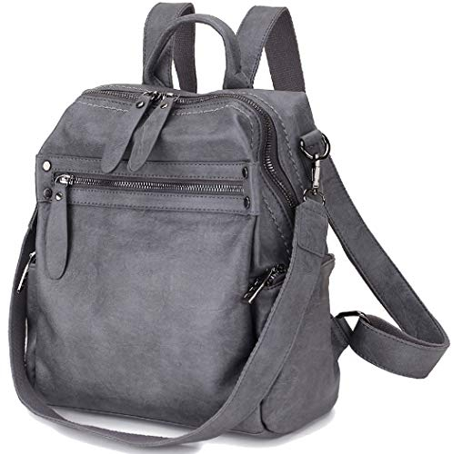 MayBlosom Rucksack Damen Elegant Vegan Leder Cityrucksack Klein Rucksack Tasche 2 in 1 Frauen Reisetasche Schultasche für Lesiure Arbeit Schule Universität
