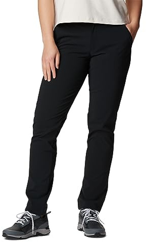 Columbia Back Beauty Softshell Pant, Pantalones Softshell De Senderismo Y Trekking para Mujer, Black, Talla 12/R