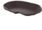 Flushbay Cuenco de Agua Extra Grande para Piscina de Reptiles con rampa, Adorno de Acuario para geco, Serpiente, Tortuga, dragón Barbudo, baño de Lagarto (Negro)