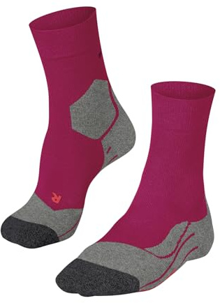 FALKE Femme Ru3 Comfort W So Respirantes Anti-ampoule Chaussettes De Course, Rouge Rose/Grey 8560, 35-36 EU