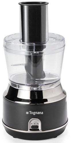 Tognana Avantspace, Robot da cucina ricaricabile senza fili, acciaio, nero