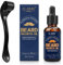 Set per la crescita della barba, 100% ingredienti naturali, siero di olio per barba, stimola la barba, baffi e la crescita dei capelli, troll per la crescita dei capelli per uomini, kit per la