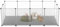 NAIZY Freigehege 12Pcs Laufstall 143x73x46cm Laufgitter mit Matte Welpenlaufstall Weiß Kleintiergehege 35x45cm per Stück Freilaufgehege DIY Erweiterbar Kaninchen Meerschweinchen Gehege
