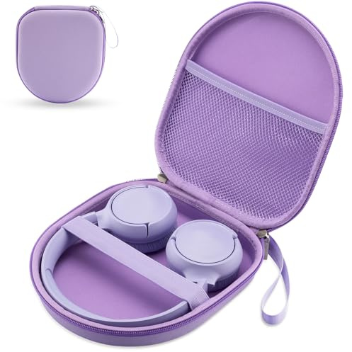 Case Compatible with Sony WH-CH520N WH-CH720N, and JBL 510BT 520 BT 720BT 770 NC 760 NC 670 NC Wireless Noise Cancelling Headphones, Portable Travel Headphone Storage Cover Bag (Purple)