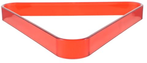 OHPHCALL Triangolo da Biliardo Rosso in Plastica Resistente Supporto Stabile per Palle da Biliardo Accessorio per Uso Domestico e Professionale