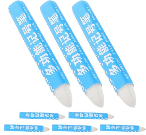 LABRIMP 8pcs White Wax Tire Marker Pen for Automotive Applications