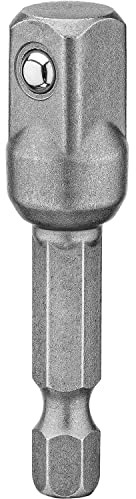 DEWALT DW2542 1/4-Inch Hex Drive to 3/8-Inch Socket Adapter, Silver