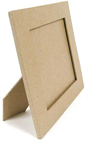 Décopatch CD025C - Un support en papier brun mâché 2x23x28 cm, Cadre plat rectangle