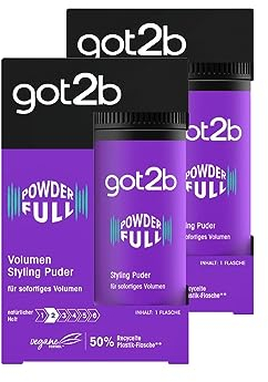 got2b Styling Puder Powderfull (10 g), Haarpuder verleiht sofortiges Volumen direkt am Ansatz, Volumenpuder mit leichter Formel für natürlich aussehenden Halt, 2x 10 g