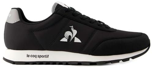 Le Coq Sportif Unisex Racerone_2 Sneaker, Schwarz/silberfarben, 45 EU