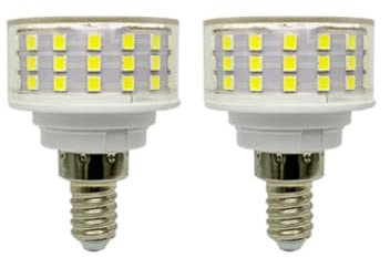 Hope lamps E12 10W 110V Mushroom-Shaped lamp Non Flickering LED Energy-Saving Light Source 1000LM(2pcs) 10W-110V ColdWhite