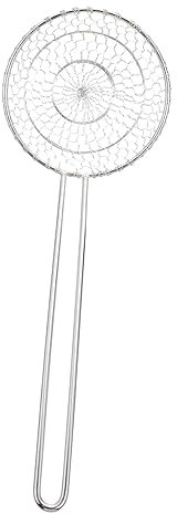 PRETYZOOM Colador De Cocina De Acero Inoxidable Con Mango Antideslizante Espumadera Ranurada Para Freír Colador Pasta y Verduras Utensilio De Cocina Resistente y Seguro