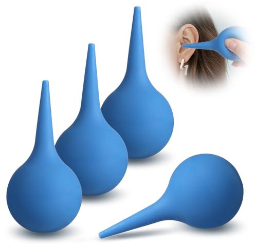 4 Stück Ohrenreiniger 60ml Zum Ohrenspülung Blau Ear Cleaner Silikon Ohren Reinigung Set Ohrenspritze Ohrendusche Zur Sanften Reinigung Von Ohrenschmalz Durch Ohrspülung Für Baby Kinder Erwachsene