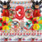 101 Pcs Bing Compleanno 3 Anni, Palloncini Compleanno Bing 3 Anni, Stoviglie esta Compleanno, Decorazioni per la tavola del Coniglietto, Piatto Bandiera Tovagliolo Tovaglia per Feste di Compleanno