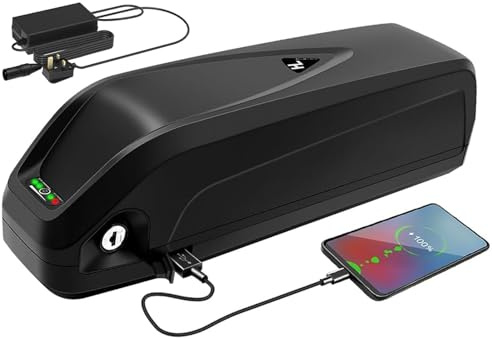 SCUUZT Batería de Bicicleta Eléctrica 48V 13Ah 15Ah 20Ah, E-Bike Bicicleta Eléctrica 48V 13Ah 15Ah 20Ah Batería De Alta Potencia Impermeable para 200W 500W 800W 1000W Motor 48V 20AH,5pin