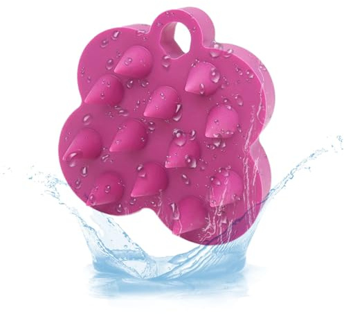 Palaufr Spazzola Detergente Per Cuoio Capelluto - Strumento Per Massaggio In Silicone Morbido | Massaggiatore per Cuoio Capelluto | Per La Pulizia E Lo Shampoo Il Rilassamento Della Testa La Doccia Il