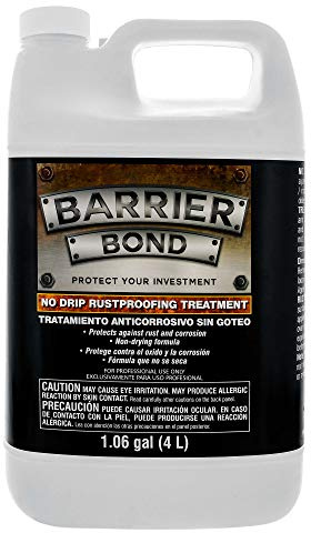 Custom Shop Barrier Bond - No-Drip Undercoating, 1 Gallon, Premium Rust Inhibitor, Rust Prevention Coating, Undercoating for Vehicles