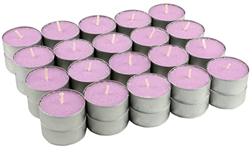 40 Tealight Profumate Candele Viola Profumate Piccole Lumini - Candele Profumate Lavanda