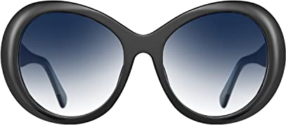 VICTORIA HYDE Sonnenbrille Damen Rund Polarisiert Sonnenbrillen UV400-Schutzbrille (Schwarz)