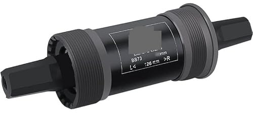 GOBBIS Fahrrad Innenlager,Innenlager Tretlager Mountainbike Vierkantloch Tretlager 73mm 113/122.5/124/126mm Wasserdicht abgedichtete Lager Karbonstahl Welle Radfahren (Color : 126mm)