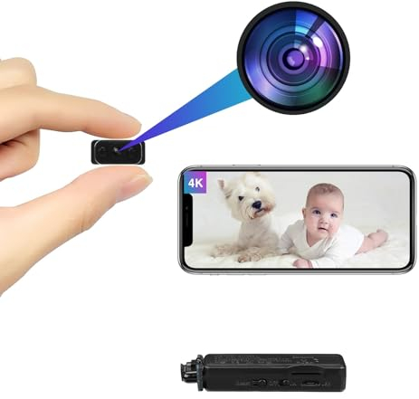 HiKam 2K HD Kleine Kamera, Live Übertragung Handy App, Überwachungskamera Innen Überwachung Hundekamera, Bewegungserkennung, Nachtsicht, Alarm auf Handy, E-Mail-Alarm,aufzeichnung, 3Pro