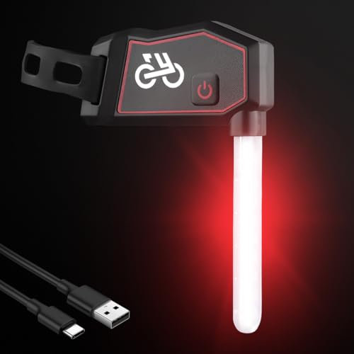 Luci Posteriori della Bici, WASAGA 4 Modalità di Illuminazione Novel Fanale Posteriore della Bicicletta con 500mAh Batteria per 4 Ore di Orario di Lavoro e Tipo-C Ricaricabile e IPX4 Impermeabile