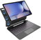 HOU étui clavier pour Samsung Galaxy Tab S10+/S9 FE+/S9+/S8+/S7 FE/S7+ (12,4 pouces) Clavier magnétique flottant avec trackpad multi-touch, support pour stylo S, rétroéclairage 7 couleurs-AZERTY, Noir