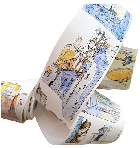 RICHTAPES Seahorse Forest Vol6 A38 Corners, Pre-Cut Washi/PET Tape Stickers, originaldesign, för scrapbooking-tillbehör, scrapbook-tejpklistermärken, skräpjournal Supplies (washipapper)