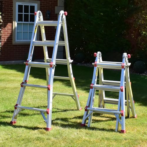 BPS Telescopic Multi Purpose Ladders | Aluminium Ladder | EN131 | Step Stair Ladder | Easy Use (3.00m)