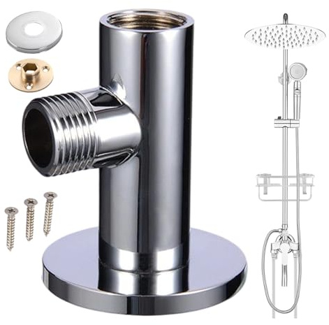 Codo De Suministro Para Pared De Ducha,Salida de Agua para Ducha | Conector Antigoteo para Baño de Casa u Hotel