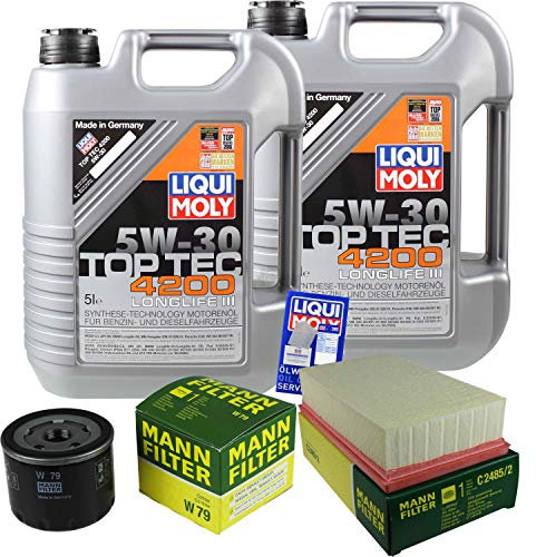 10L LM Motoröl Top Tec 4200+Mann Filter Nissan NV200 Evalia Note E11