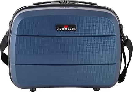 Von Cronshagen Kosmetikkoffer Balto | Beautycase zum Aufstecken | passend für Reisetrolley Balto | praktische Fächer innen | schließt mit Reißverschluss (Navy)