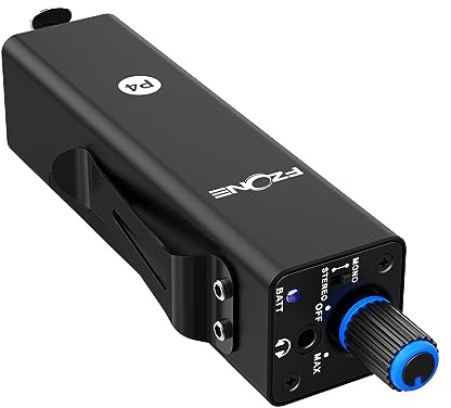 FZONE P4 Wired in-Ear Monitor IEM Amplifier Portable IEM Quickly Switch Stereo Mono for Drummer,Band,Studio