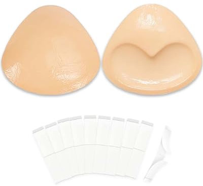 Egussi Coussinets de soutien-gorge en tissu, coussinets de poitrine, inserts adhésifs push-up, coussinets de poitrine pour bikini, maillot de bain, robe, Double face, S