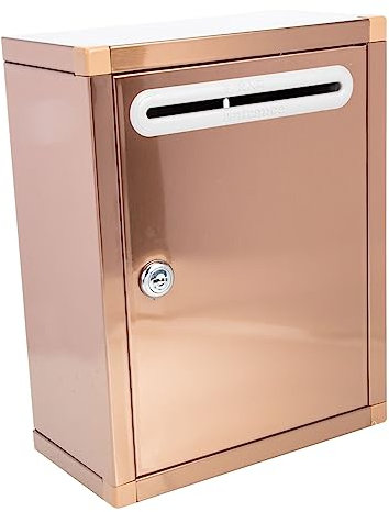 OFFSCH Edelstahl Briefkasten Große Kapazität Hängender Vorschlagsbox Beschwerdebox Für Büro Organisationen Sichere Post Spendenbox Langlebig Für Outdoor Wandmontage