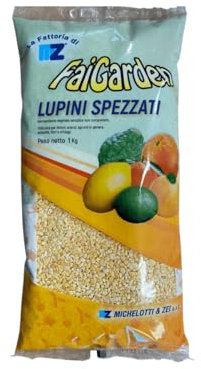 FAIGARDEN – Lupini Macinati Naturali 1kg | Concime Organico Azotato | Fertilizzante Biologico per Orto, Agrumi, Rose, Piante da Fiore e da Frutto