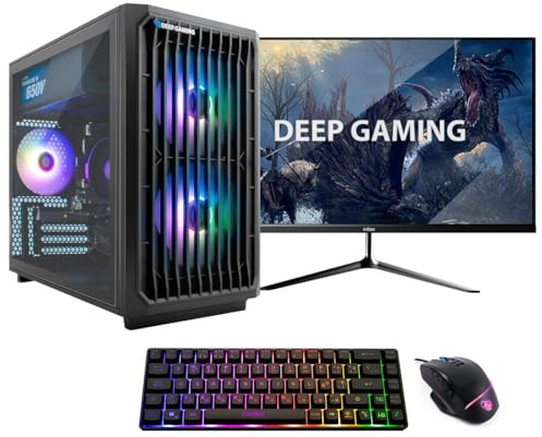 DeepGaming - PC Gaming Completo Némesis AMD Ryzen 5-8500G/16GB DDR5/1TB M.2/Windows 11 Pro + Monitor 24 FullHD 120Hz + Teclado TKL 65% + Ratón Modular RGB
