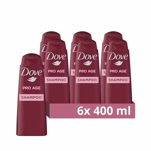 Dove Pro Age Shampoo leaves hair up to 2 x stronger for brittle hair 6x 400ml