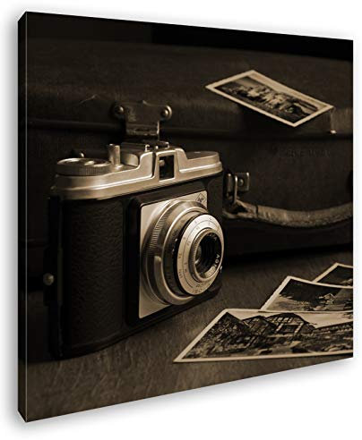 deyoli analógicos en Fotos Antes altem maletín Efecto: Sepia como Lienzo, diseño en Marco de Madera, impresión Digital Marco, no es un póster o Cartel, 60 x 60