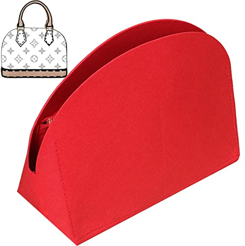 Soyizom Organiseur en Feutre pour Sac à Main Alma BB PM, 2 Tailles et 8 Couleurs, Rouge