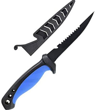 Generico Sunset APPATS 5 Bait Knife art. 171713, Coltello esca 5 in 1. Lama in acciaio inox con rivestimento in Teflon