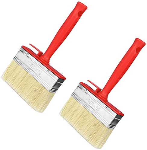 brochas Pintura 5 Piezas 4,8 Pulgadas, 30 × 120 mm Pincel para Herramientas para Pared, Muebles, Vallas, Madera Pintura