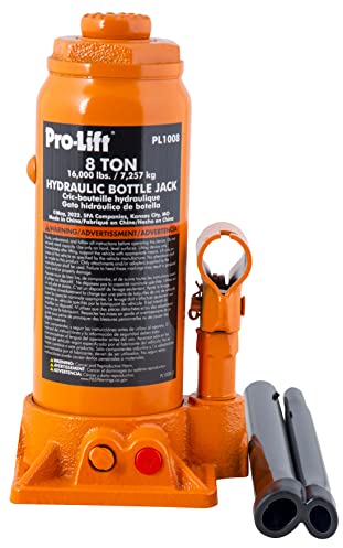 Pro-Lift Hydraulischer Wagenheber, 8 Tonnen – tragbarer Wagenheber 7257 kg Kapazität mit Pumpengriff für Auto, Limousine, SUV