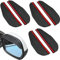 3 Paires RéTroviseur De Voiture Anti-Pluie Sourcils, Pare-Soleil De RéTroviseur, Rétroviseur Pare-Pluie, Universel En Fibre De Carbone Couverture De Pluie, Pour Plupart Des Voitures Camions (Noir)