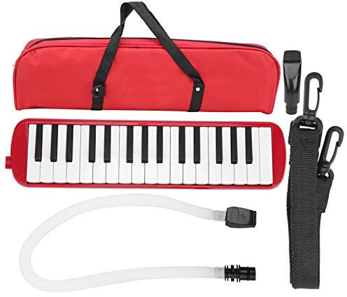 Melodica för Studenter Musikälskare, 32-tangenter Blåsinstrument IRIN Melodica för Nybörjarträning (Röd)