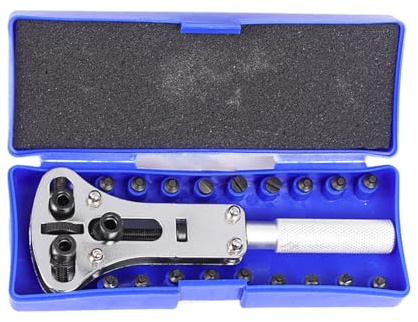 Klockfodralöppnare,Watch Tools Fodralbaköppnare Professionell 3-punkts | Justerbart klocka reparationsverktyg, klocka batteribytesverktyg passar maximalt 37 mm klocka bakstycke