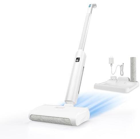 Electric Mop, Upgraded Cordless Wet Dry Vacuum Cleaner for Deep Cleaning,Self Cleaning Hard Floor Cleaners,Rechargeable Spray Mops,60-Minute Runtime,Edge Cleaning Feature for Effortless Floor Care